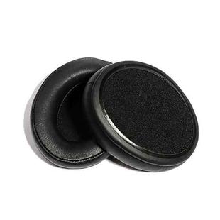 1 Pairs Headset Sponge Cover Ear Pad Leather Case For Kingston Cloud Silver II, Colour: Lambskin Black
