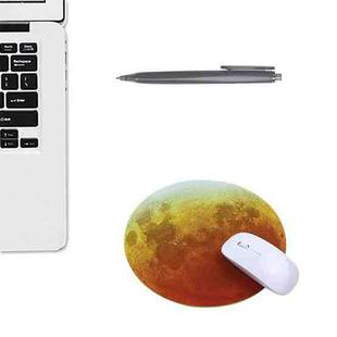 5 PCS Round Soft Rubber Planet Mouse Pad Computer Pad, Size: 250 x 250 x 3mm(Red Moon)