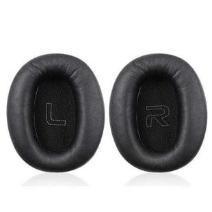 1 Pair Protein Skin Leather Headest Sponge Earmuffs For Edifier W820BT / W808BT / K815 / K815PG1 / H840 / K800 / K830(Black)