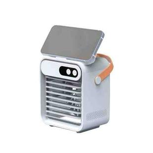 USB Mini Refrigeration And Humidification Air Conditioner Desktop Water-cooled Fan(White)