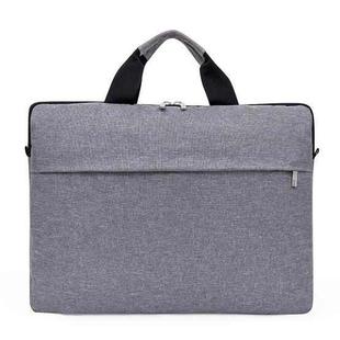 Portable Notebook Bag Multifunctional Waterproof and Wear-Resistant Single Shoulder Computer Bag, Size: 14 inch(Gray)