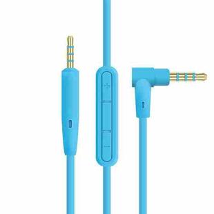3 PCS 3.5mm to 2.5mm Audio Cable with Mic For Bose QC25/QC35/OE2, Length: 1.4m(Blue)