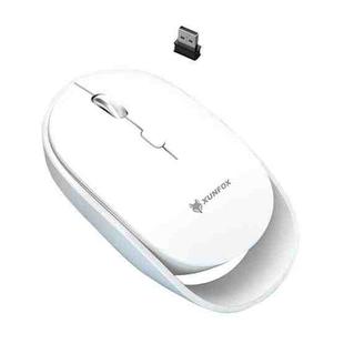 XUNSVFOX XYH60 1600 DPI 6-keys Charge Mute Wireless Mice, Colour: 2.4G Wireless White 