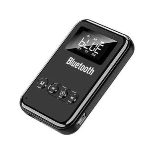K6 Bluetooth 5.0 Receiver Transmitter 2 In 1 Adapter Computer Speaker Car FM (Black)