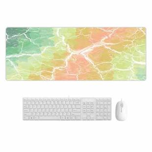 300x700x3mm Marbling Wear-Resistant Rubber Mouse Pad(Rainbow Marble)