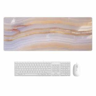 300x800x2mm Marbling Wear-Resistant Rubber Mouse Pad(Broken Marble)