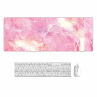 300x800x5mm Marbling Wear-Resistant Rubber Mouse Pad(Fresh Girl Heart Marble)