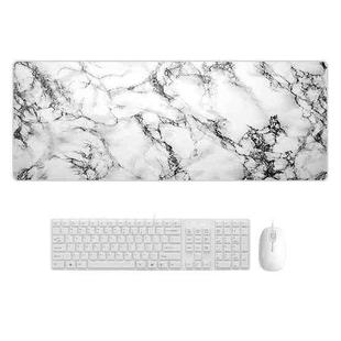 400x900x5mm Marbling Wear-Resistant Rubber Mouse Pad(Mountain Ripple Marble)