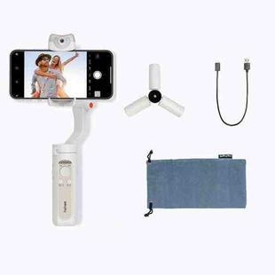 Hohem ISteady V2 Smartphone 3-Axis Gimbal Stabilizer AI Visual Tracking LED Video Light,Style:  White