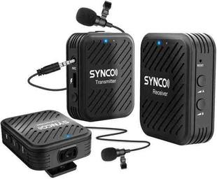 SYNCO Engragal  Wireless Microphone System 2.4GHz Interview Lavalier Lapel Mic Receiver Kit For Phones DSLR Tablet Camcorder,Configuration G1 (A2) 