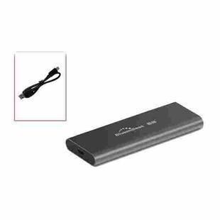 Blueendless M280N M.2 NVME Mobile Hard Disk Case USB3.1 Laptop Solid State Drive Box, Style: Gray Single Cable