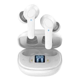 B11 TWS Bluetooth 5.0 Sports Wireless ANC Noise Cancelling In-ear Earphones with Charging Box, Support LED Power Display(White)