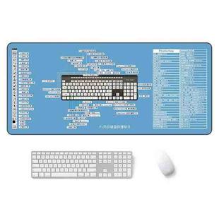 400x900x2mm Waterproof Non-Slip Heat Transfer Office Study Mouse Pad(PS Illustration)