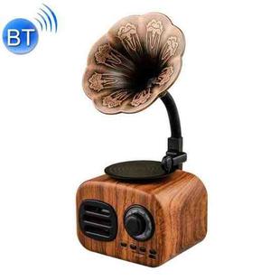 Ft-05 Wireless Retro Bluetooth Speaker Gramophone Mini Player(Walnut)