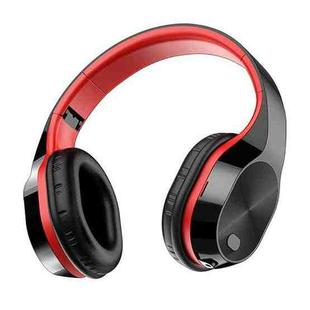 YW-T5 Wireless Bluetooth Headset Foldable Telescopic Game Headphone(Black+Red)