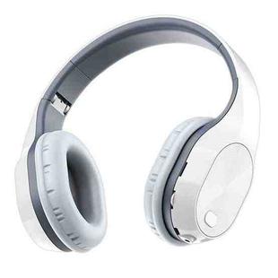 YW-T5 Wireless Bluetooth Headset Foldable Telescopic Game Headphone(White+Gray)