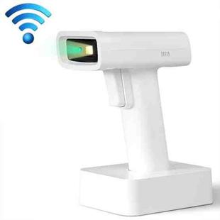 Deli Express Single Scanner Cashier Scanner, Specification: White Wireless