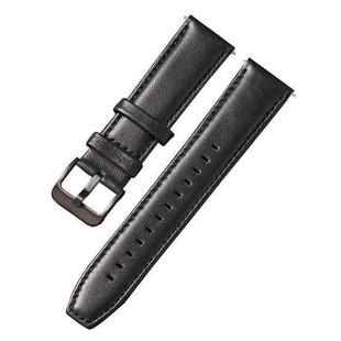 22mm Quick Release Sheepskin Silicone Watch Band For Huawei GT2 46mm(Black Black Buckle)