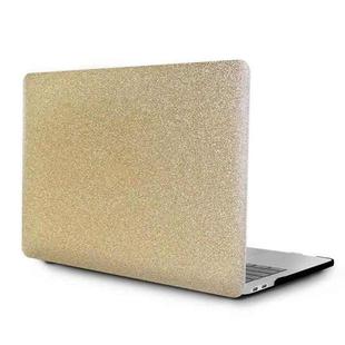 PC Laptop Protective Case For MacBook Pro 15 A1707/A1990 (2016) (Plane)(Flash Golden)