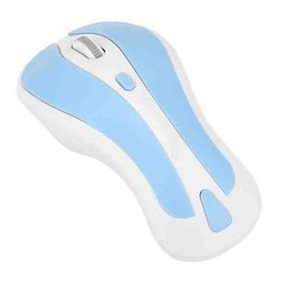 PR-01 1600 DPI 7 Keys Flying Squirrel Wireless Mouse 2.4G Gyroscope Game Mouse(White Blue)