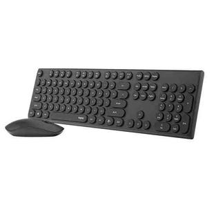Rapoo X260 Computer Office Game Silent Wireless Optical Keyboard and Mouse Set(Business Black)