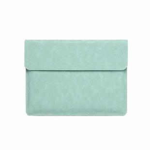 Horizontal Sheep Leather Laptop Bag For Macbook  12 Inch A1534(Liner Bag  Fruit Green)
