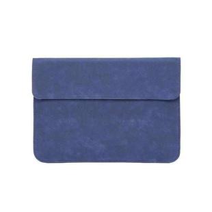 Horizontal Sheep Leather Laptop Bag For Macbook Air/ Pro 13 Inch  A2337/A1989/A2179/A2338/A1708(Liner Bag (Dark Blue))