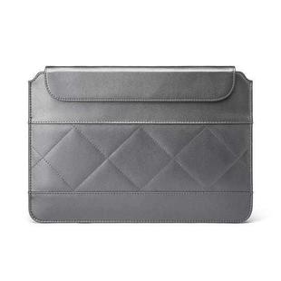Microfiber Leather Thin And Light Notebook Liner Bag Computer Bag, Applicable Model: 11 inch -12 inch(Gray)