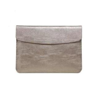 Horizontal Litchi Texture Laptop Bag Liner Bag For MacBook 12 Inch A1534(Liner Bag Golden)