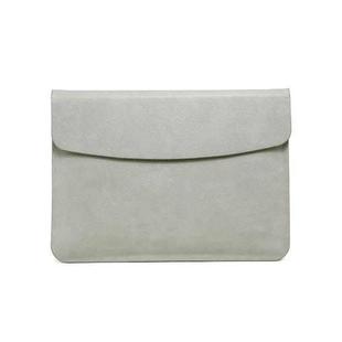 Horizontal Litchi Texture Laptop Bag Liner Bag For MacBook 12 Inch A1534(Liner Bag Gray)