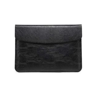 Horizontal Litchi Texture Laptop Bag Liner Bag For MacBook 15.4 Inch A1398(Liner Bag Black)