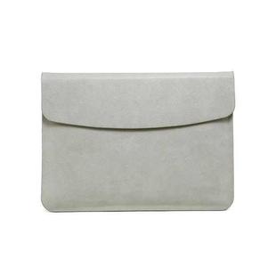 Horizontal Litchi Texture Laptop Bag Liner Bag For MacBook 15.4 Inch A1398(Liner Bag Gray)