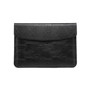 Horizontal Litchi Texture Laptop Bag Liner Bag For MacBook   13 Inch A1708 / 1706/1989 / A2337 / A2338(Liner Bag Black)