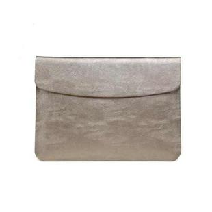 Horizontal Litchi Texture Laptop Bag Liner Bag For MacBook Pro 16 Inch A2141(Liner Bag Golden)