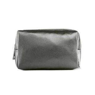 2 PCS  Portable Digital Accessory Leather Bag Single Layer Storage Bag, Colour: Microfiber Sheepskin (Gray)