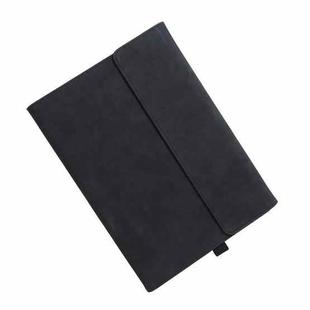 Clamshell  Tablet Protective Case with Holder For MicroSoft Surface Pro4 / 5/6 12.3 inch(Sheepskin Leather / Black)