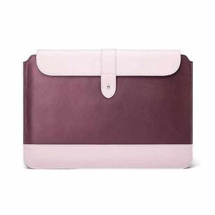 Horizontal Microfiber Color Matching Notebook Liner Bag, Style: Liner Bag (Wine Red), Applicable Model: 11  -12 Inch