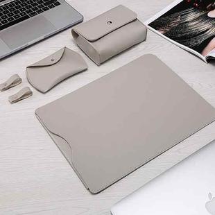 Locked Side Laptop Liner Bag For MacBook Air 13.3 inch A1466/A1369(4 In Gray)