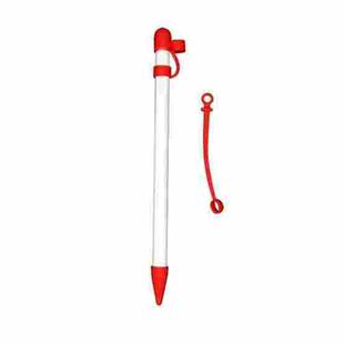 2 PCS 3 In 1 Anti-lost Pen Cap + Anti-lost Conversion Cable + Pen Tip Protective Case Set For Apple Pencil(Red)