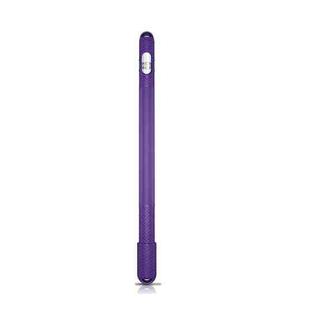 5 PCS Stylus Silicone Protective Case For Apple Pencil 1(Purple)