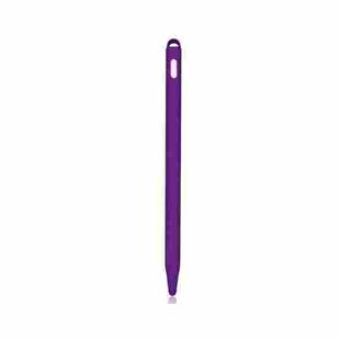 5 PCS Stylus Silicone Protective Case For Apple Pencil 2(Purple)
