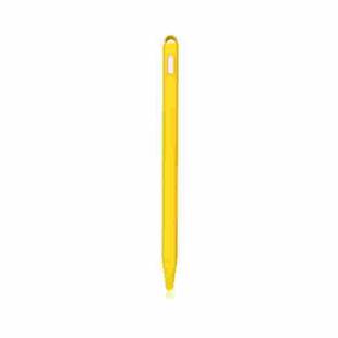 5 PCS Stylus Silicone Protective Case For Apple Pencil 2(Yellow)