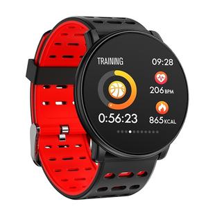 Q88 Smart Watch IP68 Waterproof Men Sports Smartwatch Android Bluetooth Watch Support Heart Rate / Call Reminder / Pedometer / Sleep Monitoring / Tracker(Black Red)