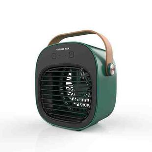 Household USB Portable Humidifying Spray Cooling Fan(Green)