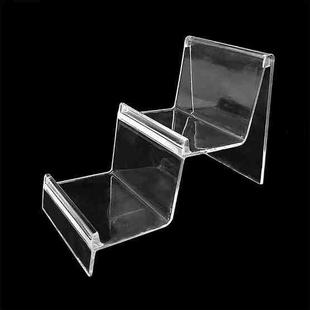 10 PCS Thickened Transparent Wallet Holder Plastic Phone Mask Display Stand Counter Display Stand,Specification: No. 3 2 Layer