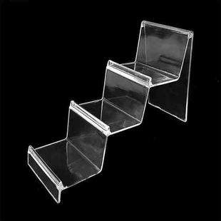 10 PCS Thickened Transparent Wallet Holder Plastic Phone Mask Display Stand Counter Display Stand,Specification: No. 3 3 Layer
