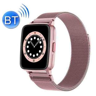 I68 Song Playback Lasting Battery Life Bluetooth Call Smart Bracelet, Colour: Pink Steel