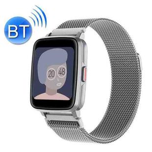 I68 Song Playback Lasting Battery Life Bluetooth Call Smart Bracelet, Colour: Silver Steel