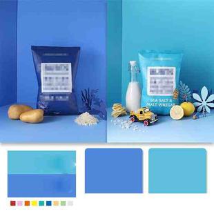 60 X 60cm Non-Reflective Matte PVC Board Double-Sided Solid Color Photo Background Board Filming Photography Props(Sky Blue + Lake Blue)