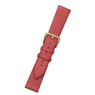 Chain Calfskin Lizard Pattern Watch Band, Size: Strap Width  14mm(Red Gold Pin Buckle)